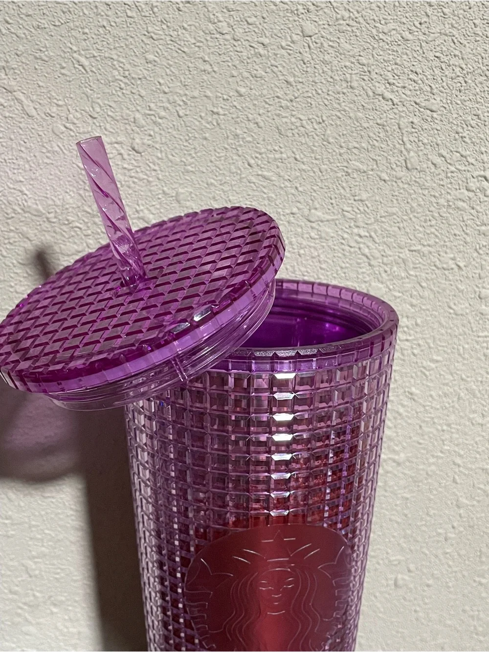 Starbucks Purple to Pink Studded Tumbler with Straw